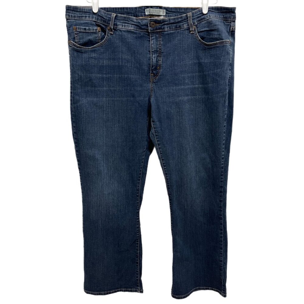 0449 Levi's 512 Plus Perfectly Shaping Bootcut Denim Jeans Womens